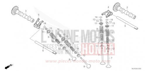 ARBRE A CAMES/SOUPAPE CB500XACT de 2026